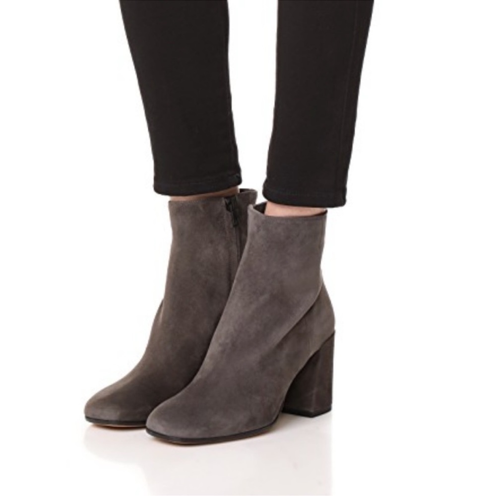 VINCE Highbury Booties in Pewter Suede size 7